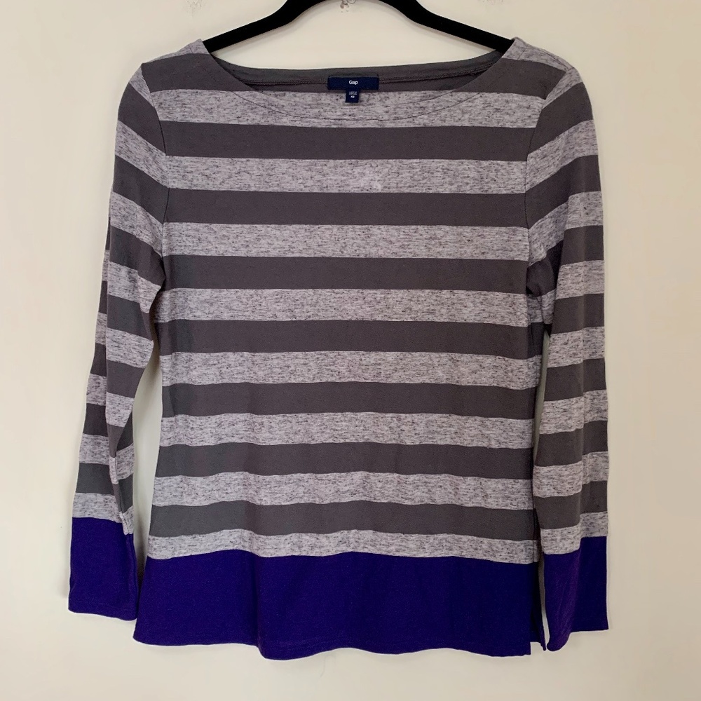 GAP Lightweight Wide Stripe Long Sleeve T-Shirt